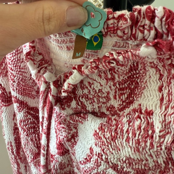 FARM Rio Strapless Red and White Dress - Picture 6 of 6